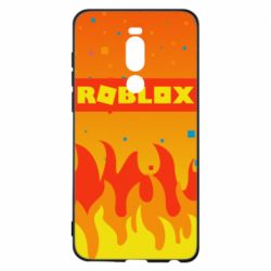 Чехол для Meizu Note 8 Roblox and fire background - PrintSalon