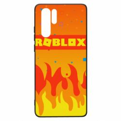 Чехол для Huawei P30 Pro Roblox and fire background - PrintSalon