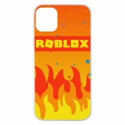 Чехол для iPhone 11 Pro Roblox and fire background - PrintSalon