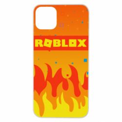Чехол для iPhone 11 Pro Max Roblox and fire background - PrintSalon