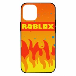 Чехол для iPhone 12 mini Roblox and fire background - PrintSalon