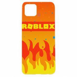 Чехол для Oppo A92s Roblox and fire background - PrintSalon