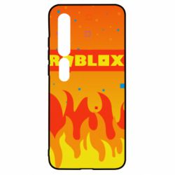 Чехол для Xiaomi Mi10/10 Pro Roblox and fire background - PrintSalon