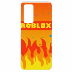 Чехол для Xiaomi Mi 10T/10T Pro Roblox and fire background - PrintSalon