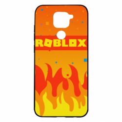 Чехол для Xiaomi Redmi Note 9/Redmi 10X Roblox and fire background - PrintSalon