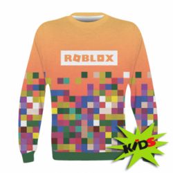 Детский 3D свитшот Roblox and squares - PrintSalon