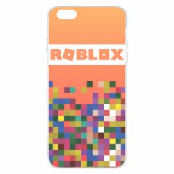 Чехол для iPhone 6 Plus/6S Plus Roblox and squares - PrintSalon