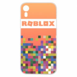Чехол для iPhone XR Roblox and squares