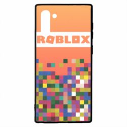 Чехол для Samsung Note 10 Roblox and squares - PrintSalon
