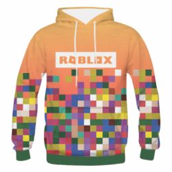 Мужское 3D худи Roblox and squares - PrintSalon