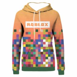 Женское 3D худи Roblox and squares - PrintSalon