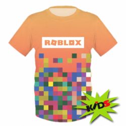 Детская 3D футболка Roblox and squares - PrintSalon