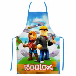 Фартук с 3D принтом Roblox backraund game mapa - PrintSalon
