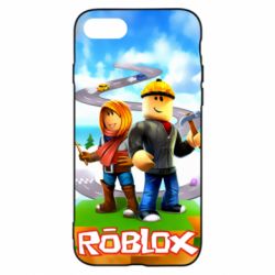 Чехол для iPhone 7 Roblox backraund game mapa - PrintSalon