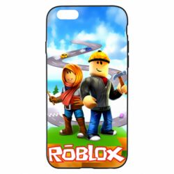 Чехол для iPhone 6/6S Roblox backraund game mapa - PrintSalon