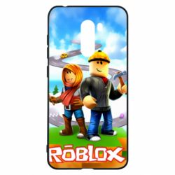 Чехол для Xiaomi Pocophone F1 Roblox backraund game mapa - PrintSalon