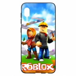 Чехол для Samsung A10 Roblox backraund game mapa - PrintSalon