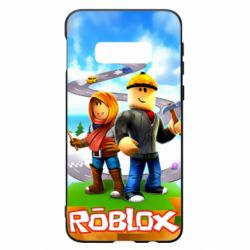 Чехол для Samsung S10e Roblox backraund game mapa - PrintSalon