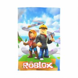 Полотенце с принтом Roblox backraund game mapa - PrintSalon