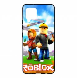 Чехол для Samsung A42 5G Roblox backraund game mapa