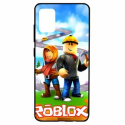 Чехол для Samsung A51 Roblox backraund game mapa - PrintSalon