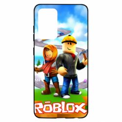 Чехол для Samsung A52 5G Roblox backraund game mapa - PrintSalon