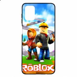 Чехол для Samsung M51 Roblox backraund game mapa - PrintSalon