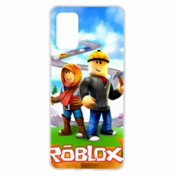 Чехол для Samsung S20+ Roblox backraund game mapa - PrintSalon