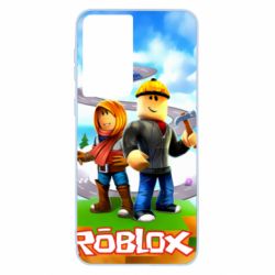 Чохол для Samsung S21 Roblox backraund game mapa