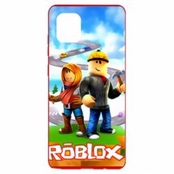 Чехол для Samsung Note 10 Lite Roblox backraund game mapa - PrintSalon