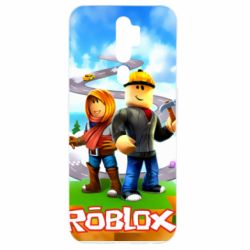 Чехол для Oppo A5/A9 2020 Roblox backraund game mapa