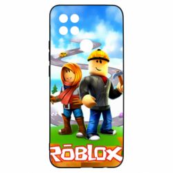 Чехол для Oppo A15s/A15 Roblox backraund game mapa