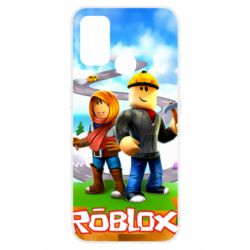 Чехол для Oppo A53/A32/A33 Roblox backraund game mapa