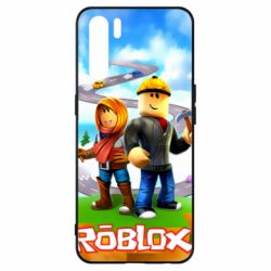 Чехол для Oppo A91/Reno3 Roblox backraund game mapa - PrintSalon