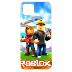 Чехол для Oppo A92s Roblox backraund game mapa - PrintSalon
