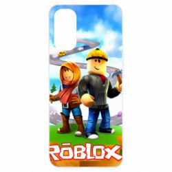 Чехол для Oppo Reno 4 Roblox backraund game mapa - PrintSalon