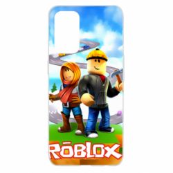 Чехол для Oppo Reno 5 4G Roblox backraund game mapa - PrintSalon