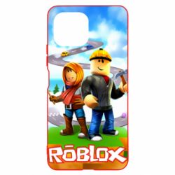 Чехол для Xiaomi Mi11 Lite Roblox backraund game mapa - PrintSalon