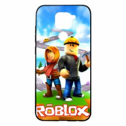 Чехол для Xiaomi Redmi Note 9/Redmi 10X Roblox backraund game mapa - PrintSalon