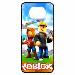 Чехол для Xiaomi Poco X3 Roblox backraund game mapa - PrintSalon