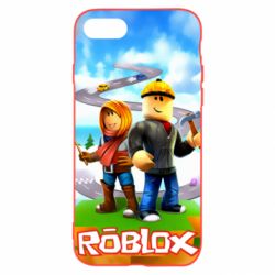 Чехол для iPhone SE 2022 Roblox backraund game mapa - PrintSalon