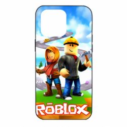 Чехол для iPhone 14 Pro Max Roblox backraund game mapa - PrintSalon