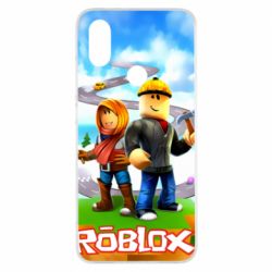Чехол для Xiaomi Mi A2 Roblox backraund game mapa - PrintSalon