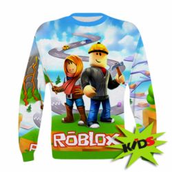 Дитячий 3D світшот Roblox backraund game mapa