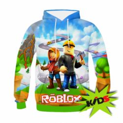 Детское 3D худи Roblox backraund game mapa - PrintSalon