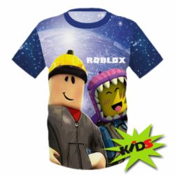 Детская 3D футболка Roblox characters-PrintSalon Детская 3D футболка Roblox characters