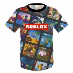 Детская 3D футболка Roblox frames - PrintSalon