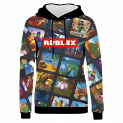 Женское 3D худи Roblox frames - PrintSalon