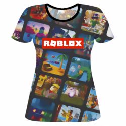 Женская футболка 3D Roblox frames - PrintSalon