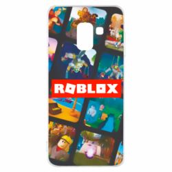 Чехол для Samsung A8 2018 Roblox frames - PrintSalon